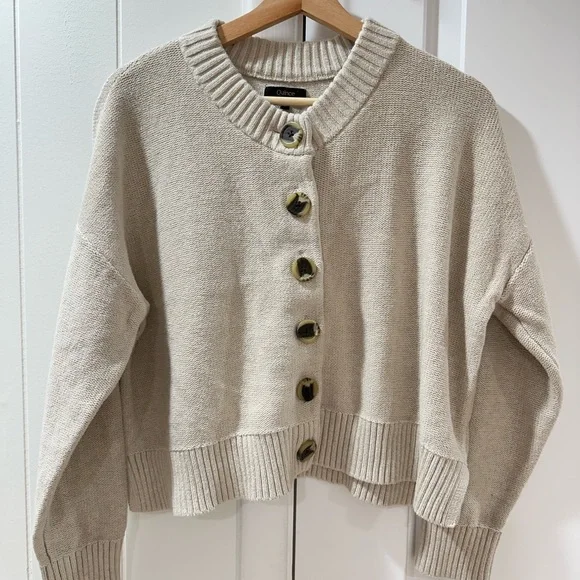 Quince Organic Cotton Cardigan - Cream - Picture 2 of 7